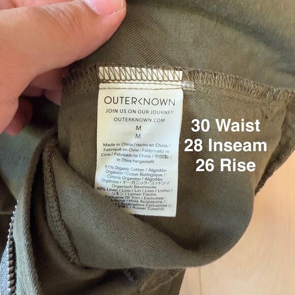 Outerknown Jumpsuit Women's Medium Green Minimalist Utility Military New York - Picture 8 of 11